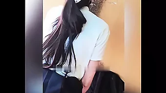 Asian Student Gets Intimate With Her Boyfriend Near The School Premises In Her Uniform