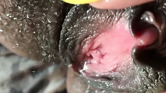 Extreme Close-Up Of Female Ejaculation Orgasm