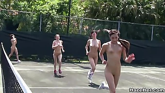 Sorority Pledge'S Tennis Hazing Gone Wild