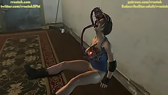 La Bella Jill Valentine Con I Cartoni Animati Viene Scopata In Faccia E Coperta Di Sborra In Resident Evil Parodia