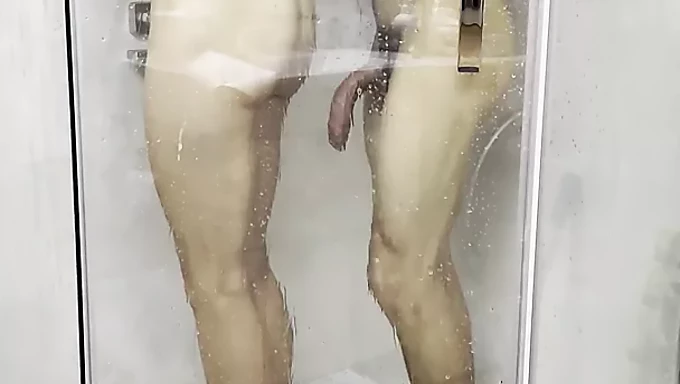 Stunning Russian and Ukrainian couple's intimate shower encounter