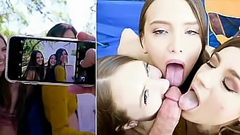 Outdoor adventure turns into a wild face fuck and facial