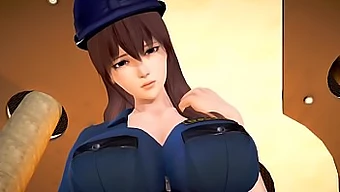 Beautiful Japanese Teen Masturbates In Policewoman Hentai