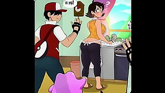 Un'illustrazione in stile hentai con contenuti espliciti con personaggi Pokemon